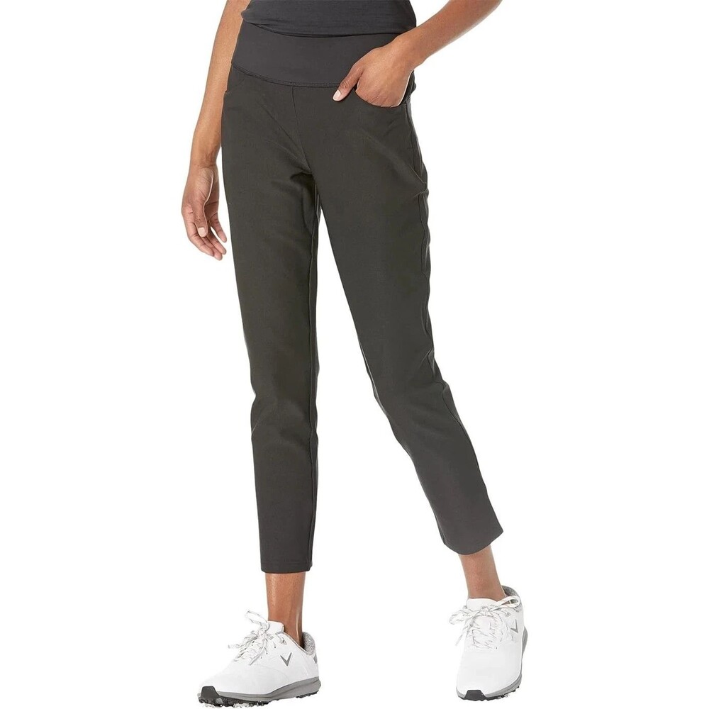 NEW Puma Womens Black Pull On PWRSHAPE Golf Pants Ankle Length $80 Size XXL, NWT